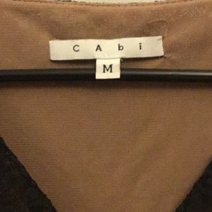 CAbi Tops - A Black Cabi sleeveless with tan lining CAbi Tops - A Black Cabi sleeveless with tan lining